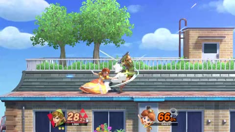 Link Vs Daisy on Tomodachi Life (Super Smash Bros Ultimate)