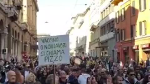 Italian Vaccine Passports Are Protested By THOUSANDS