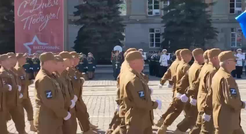 Has Hitler really risen in Russia?! Look at the parade...