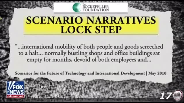 💣💥Rockefeller Foundation Operation Lockstep going Mainstream❣