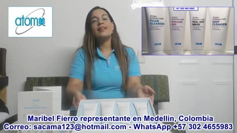 Maribel Fierro representa atomi en Medellin