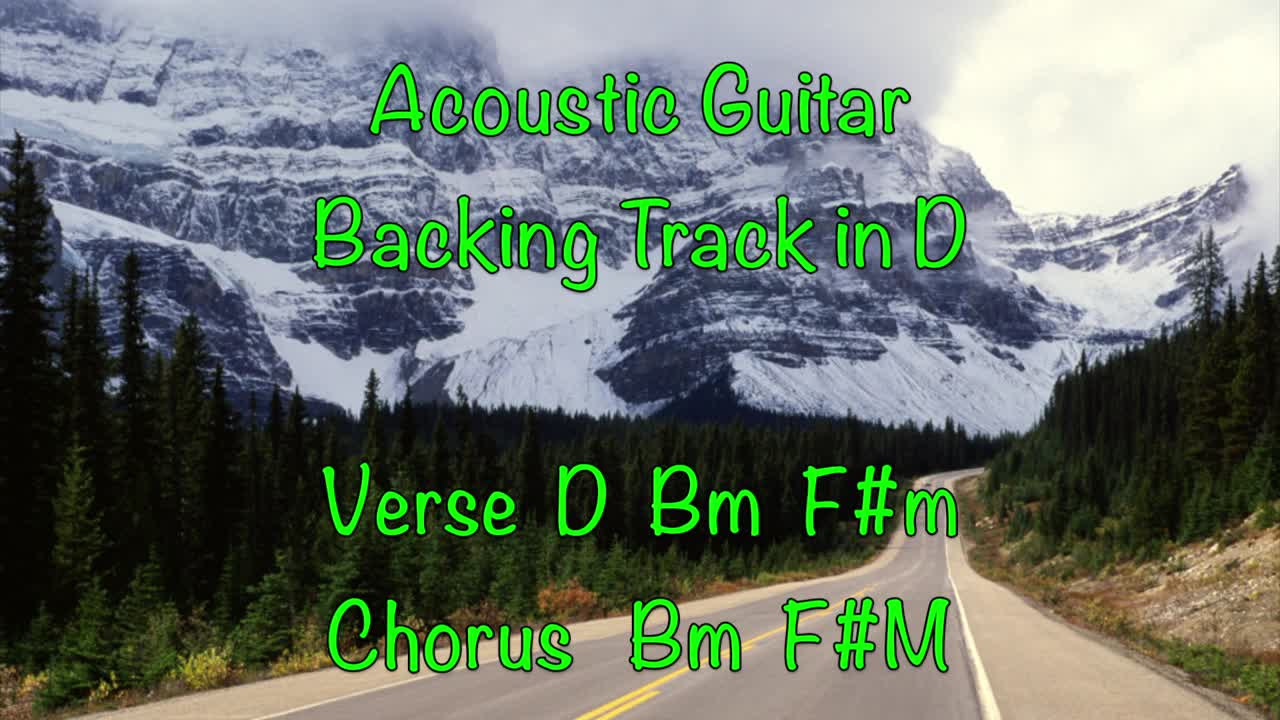 Acoustic Guitar Backing Track in D