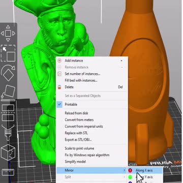 Prusa Slicer: Mirror Image