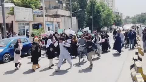 Aerial Firing by Taliban fighters on women's in Afghanistan