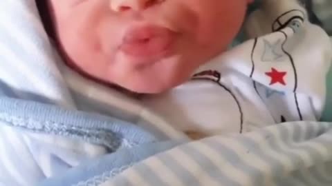 When a small child kisses