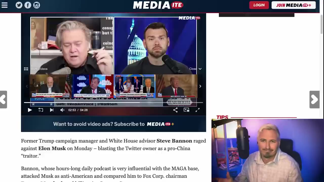 Steve Bannon RAGES Against "Traitor" Elon Musk