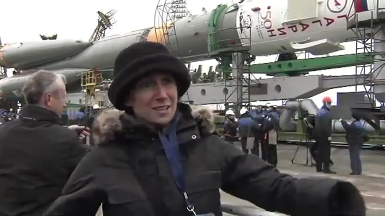 Expedition 27 Crew Prepares for Launch as their Soyuz Rocket Move to Launch Pad