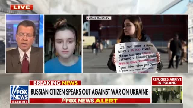 FOX NEWS - RUSSIAN PROTESTOR ASKED IF SHE IS US SPY