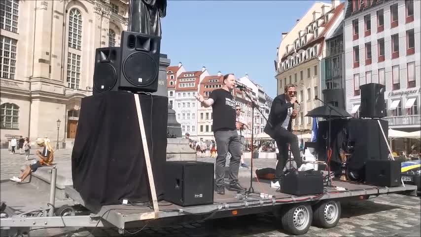 BJÖRN BANANE & BUSFAHRER THOMAS, UNGEIMPFT (Live) - DRESDEN, Neumarkt, 18 06 2022