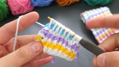 Oh my God!🤩CREATIVE Beautiful EASY CROCHET Pattern: Only 1 row Design Unforgettable crochet stitch