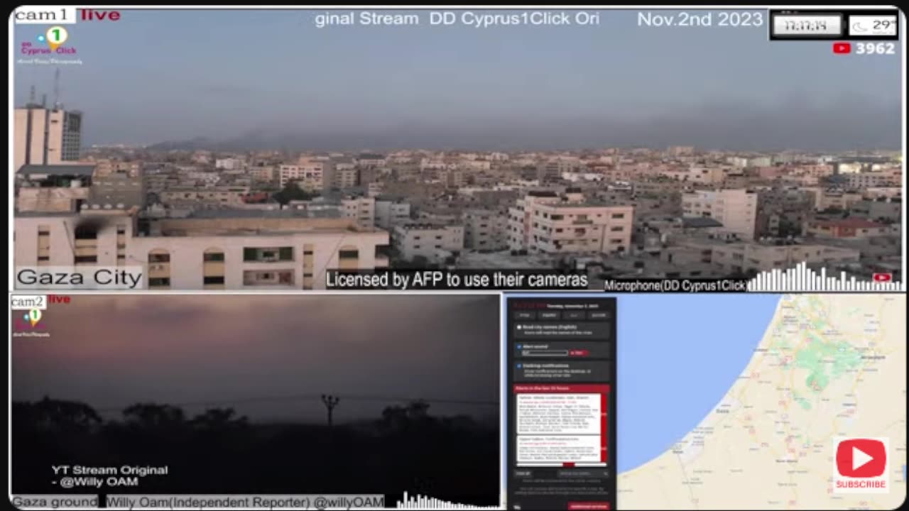 Gaza Live: Real-time HD Camera Feeds from Gaza