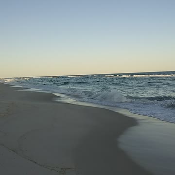 Watching the waves roll.