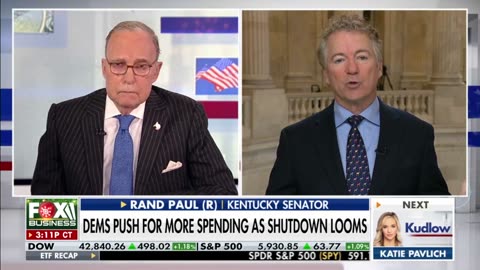 Dr. Rand Paul Joins Kudlow to Discuss a Possible Government Shutdown and Spending