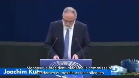 L'intervention de Joachim Kuhs député européen, devant le parlement U.E - 24.09.2021