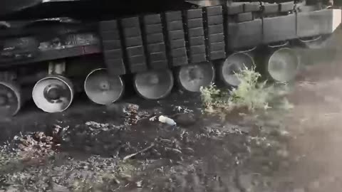 Another destroyed Leopard 2A4 tank on the Zaporozhye front