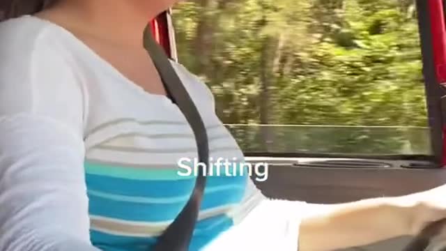 Wayan's a little nervous about driving stick