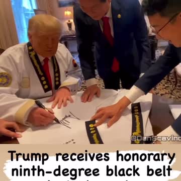 Trump receives Honorary Ninth-Degree Black Belt in Taekwondo