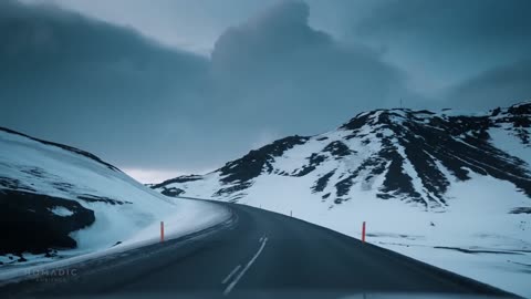 ❄️🚗 Relaxing Snowy Drive in Iceland 🏔️🌨️ 🎧 ASMR Journey to Akureyri in Northern Iceland 🇮🇸 🌟