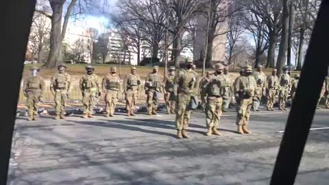 ThingsYouShouldKnow - National Guard not snapping to attention, sometimes turning away from Biden