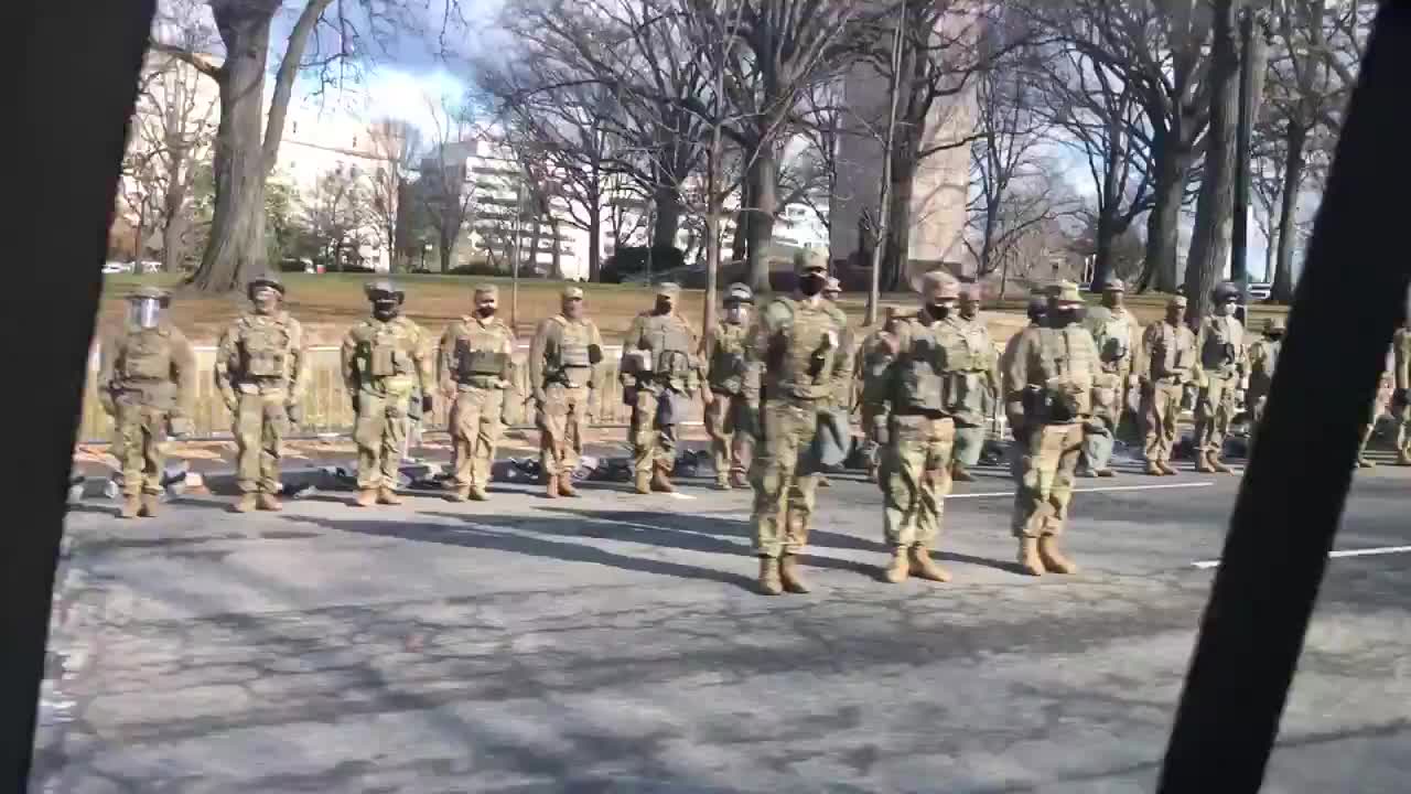 ThingsYouShouldKnow - National Guard not snapping to attention, sometimes turning away from Biden