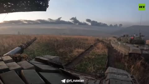 In Avdeevka direction Russian tanks are firing and destroying Ukrainian's positions.