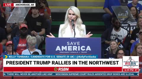 Kelly Tshibaka speaks at Trump Rally in Alaska(July 9) #TrumpWon