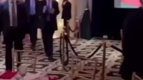President Trump’s grand entrance