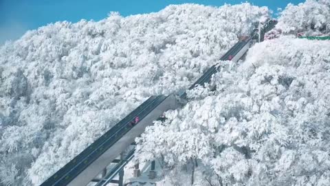 Mountain view; Snow scene