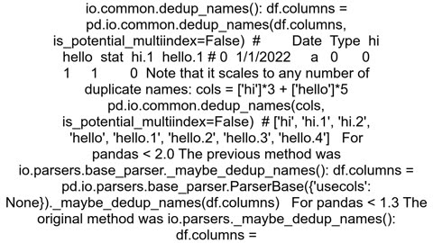 Distinguish repeating column names by adding an integer using pandas