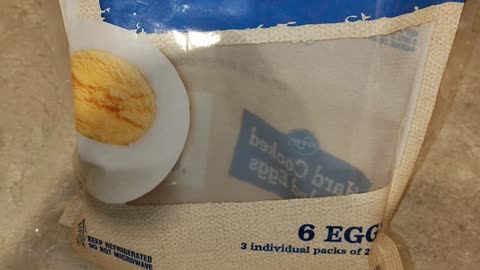 Eating Kroger Hard Cooked Peeled Eggs, Dbn, MI, 8/14/23