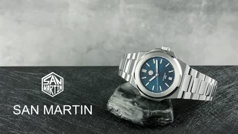 San Martin Diver Retro Classic Luxury Sapphire Crystal Stainless Steel Men Automatic Mechanical Watc