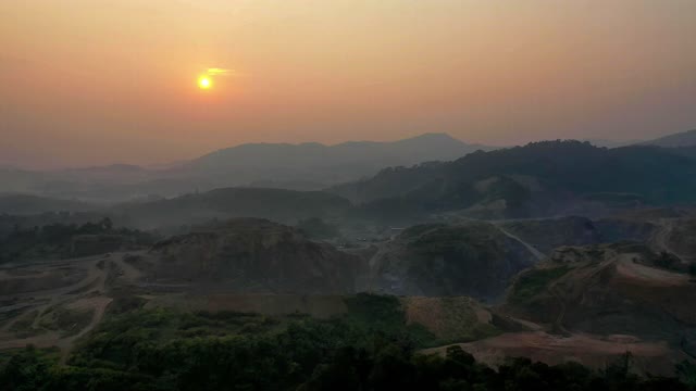 Mountain Landscape at Sunset