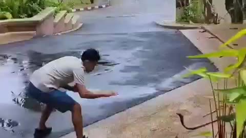 The Guy Played With A Snake Somehow