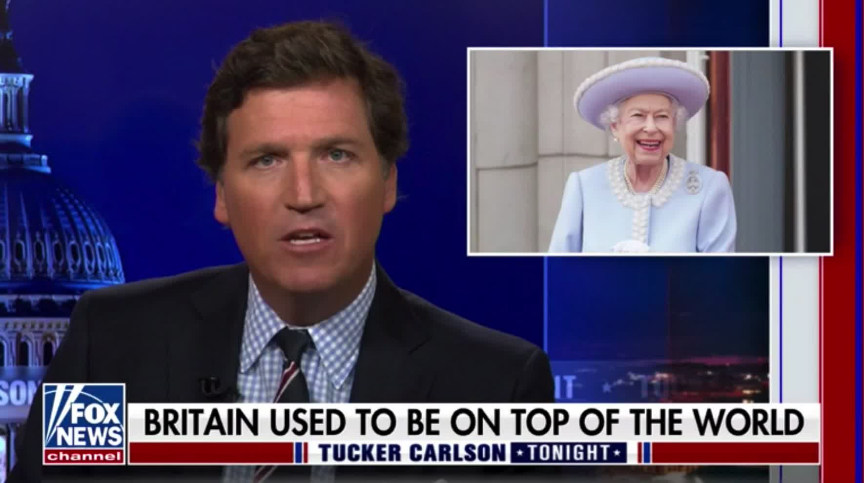 Tucker Carlson says that "Queen Elizabeth II was the last living link to a truly Great Britain"