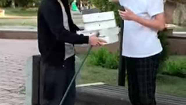 Asmar prank in public, blind prank to honest people I give gift