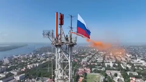 Russian Flag over Kherson