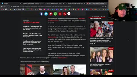 Elon Musk's son wants to be a fake woman