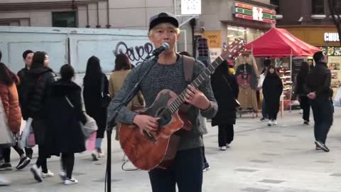 The youngest and best Korean guitarist in the world - cover / Street Performers