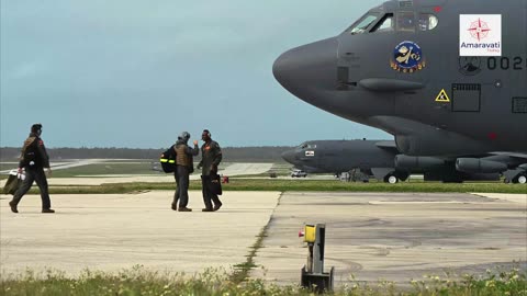 B-52H Stratofortress Takes Flight from Guam | Amaravati Today