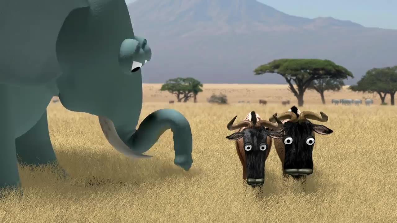 📹 Savanna version - Wildebeest from