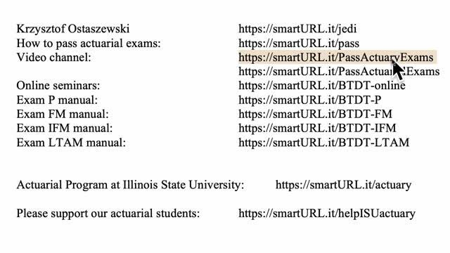 Exam LTAM exercise for October 17, 2021