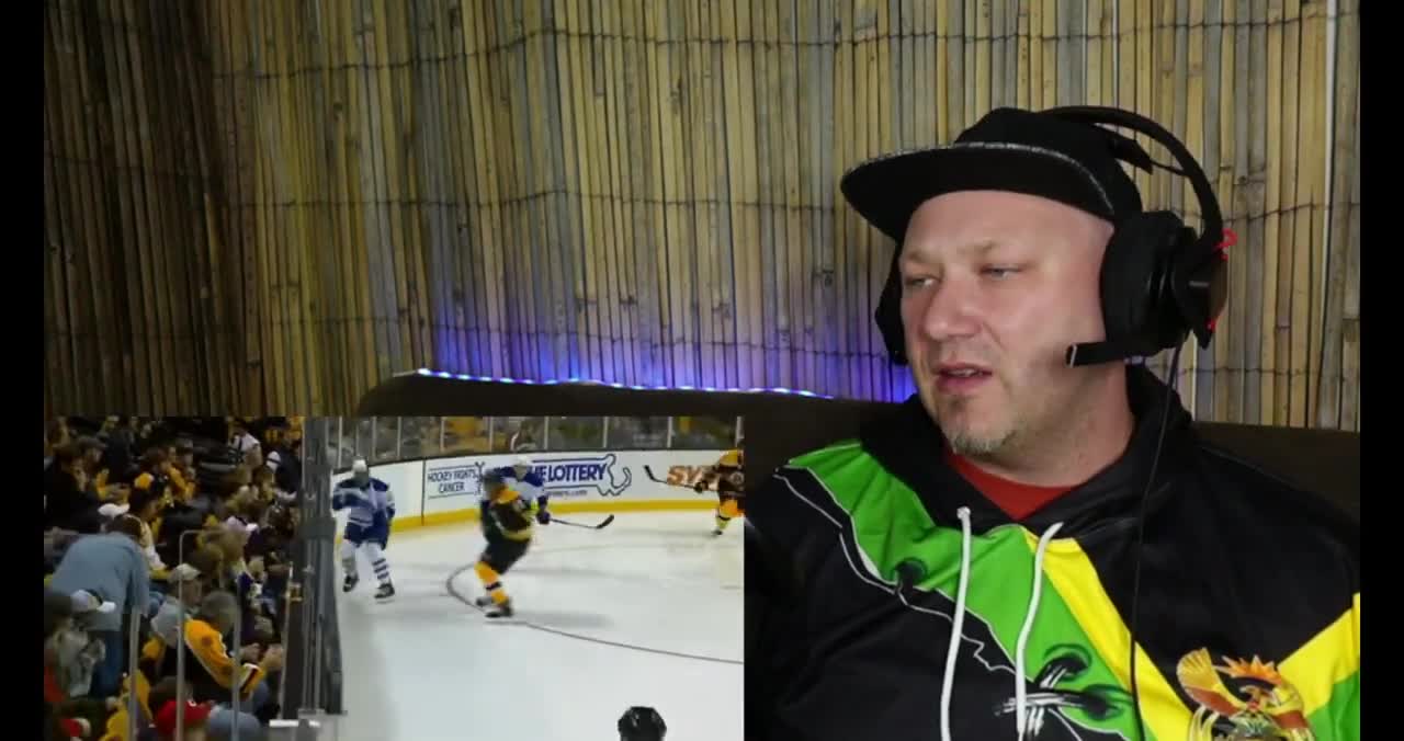 Rugby supporter reaction to Biggest Hockey Hits Ever