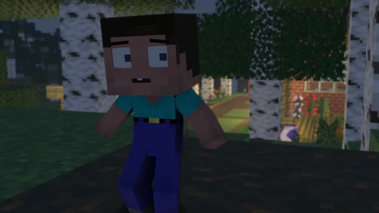 The Minecraft life of Steve and Alex Minecraft video