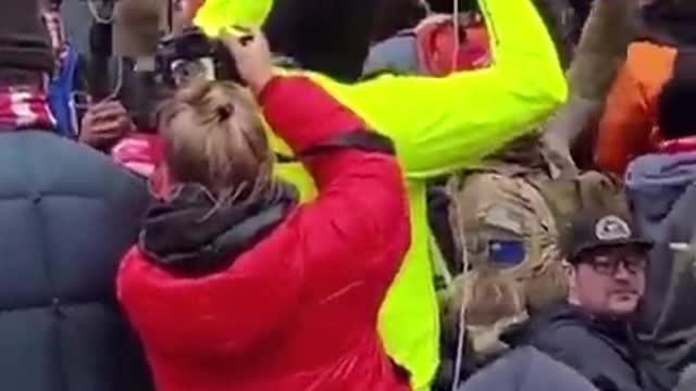 Trump Supporters Tried To Stop ANTIFA On January 6th