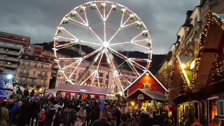 Montreux Christmas mood in Switzerland