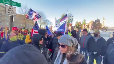 Proud Boys push back again BLM Marxists in Lansing, MI