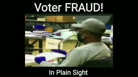 Voter FRAUD in Plain Sight - 2020 Style