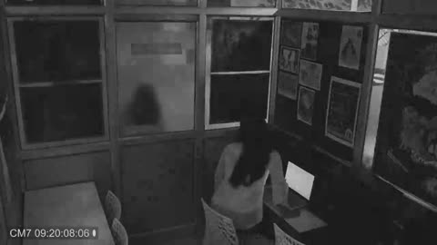 Real Ghost caught on security camera in office