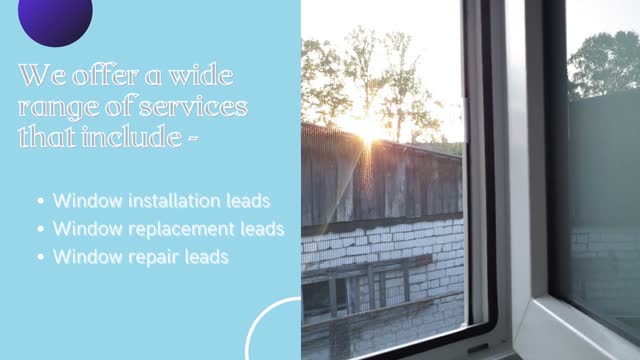 Buy Exclusive Replacement Window Leads Generation