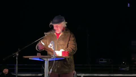 Wolgast: Rede von Mathias auf der Kundgebung